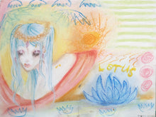 Load image into Gallery viewer, Georgia Alexakos - Lotus Girl (11x8.5")
