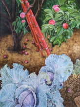 Load image into Gallery viewer, Saniya Majid - Cabbage and Plums (12x16")

