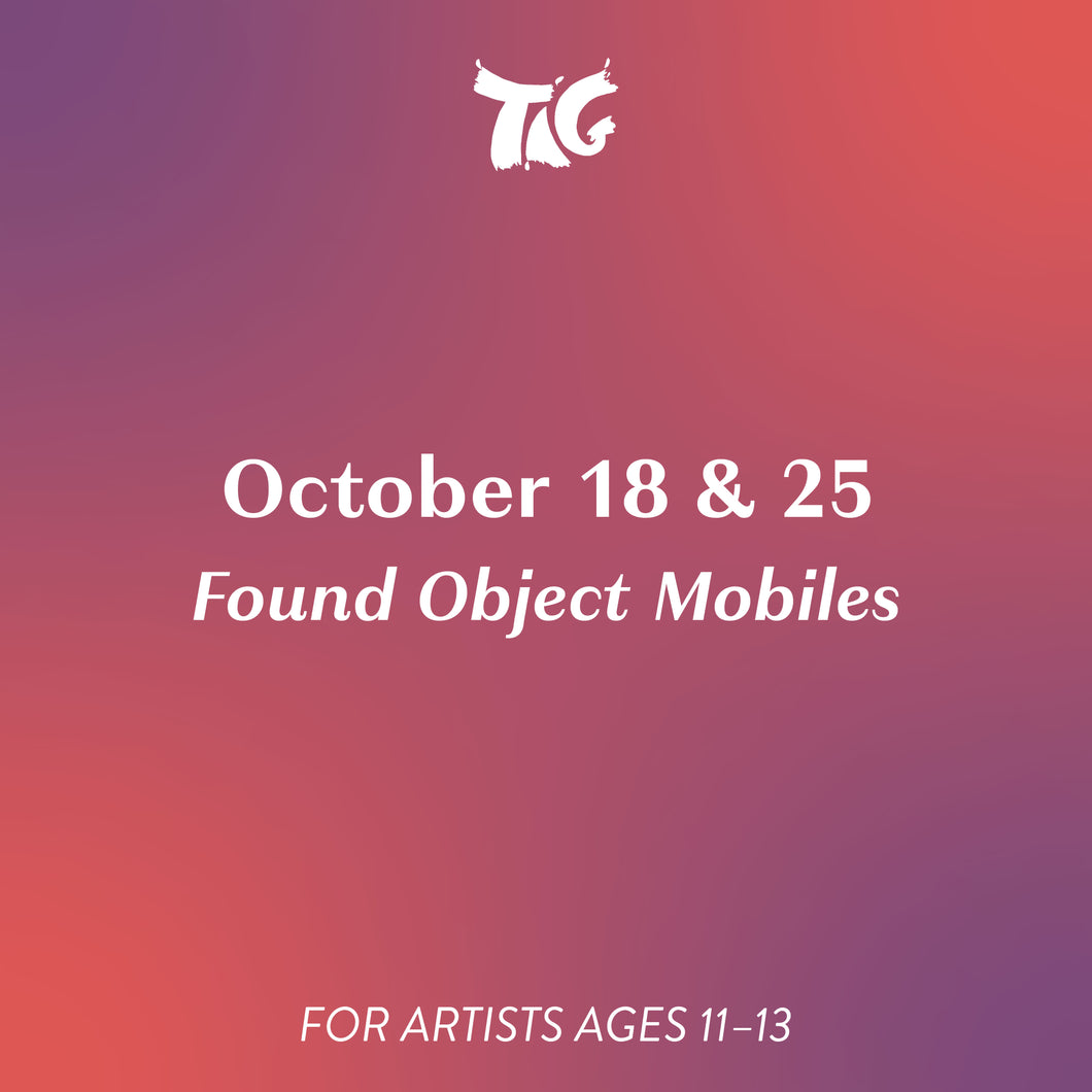 October 18 & 25: Found Object Mobiles