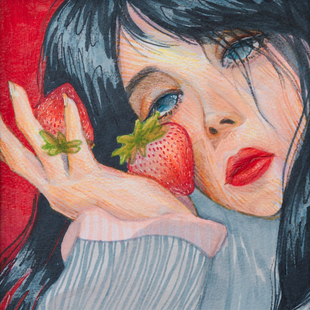 Strawberry season by Halley Myers