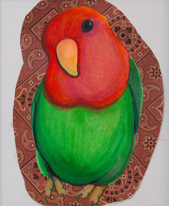Peach faced lovebird by Mordecai Lutes