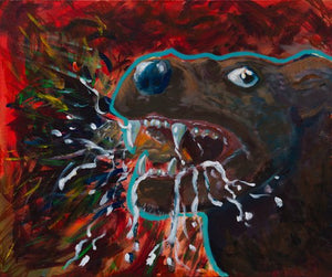Angry dog by Sasha Miotke