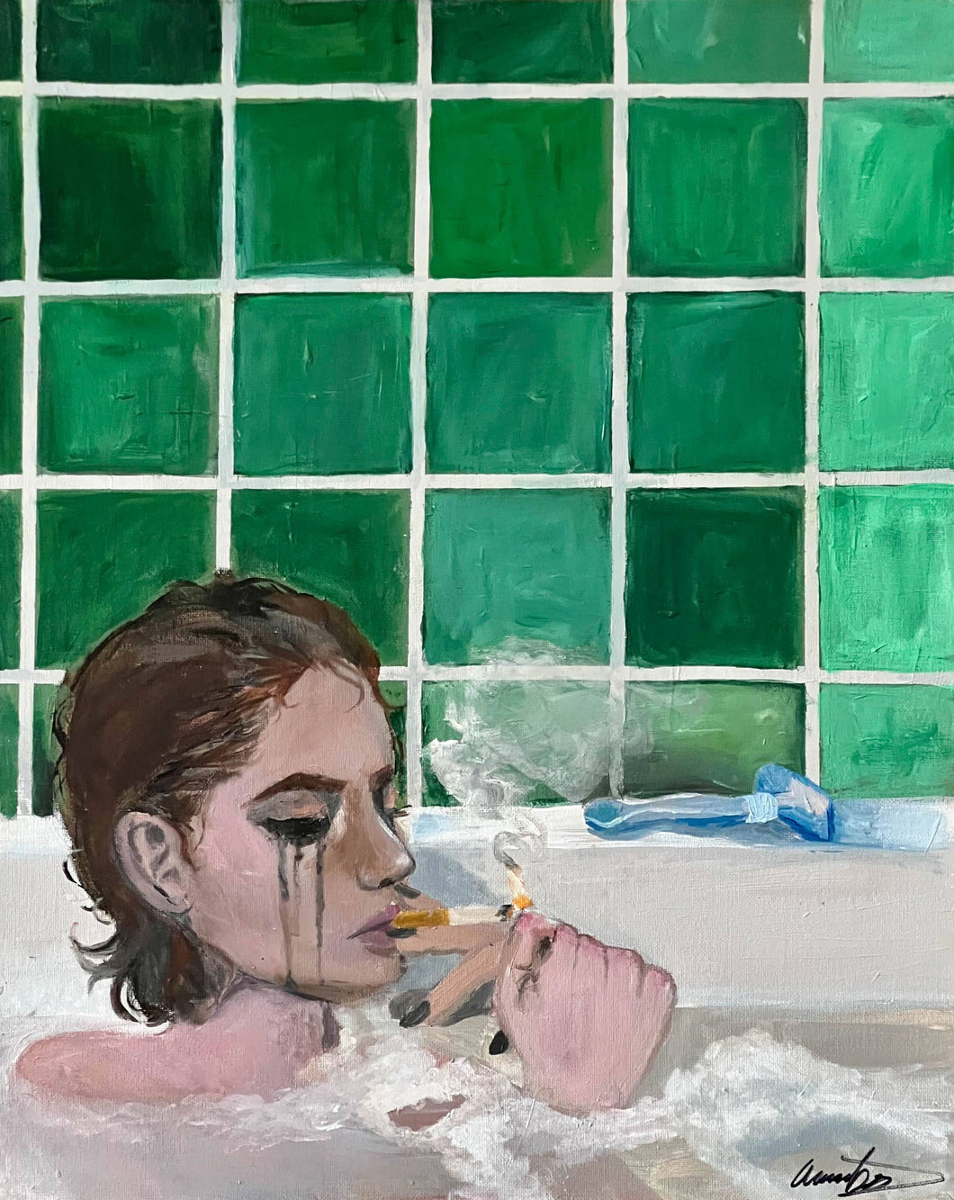 Woman in Bathtub by Averil Mabry