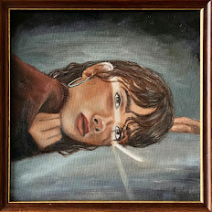 Thinking girl by Lucia Rodger