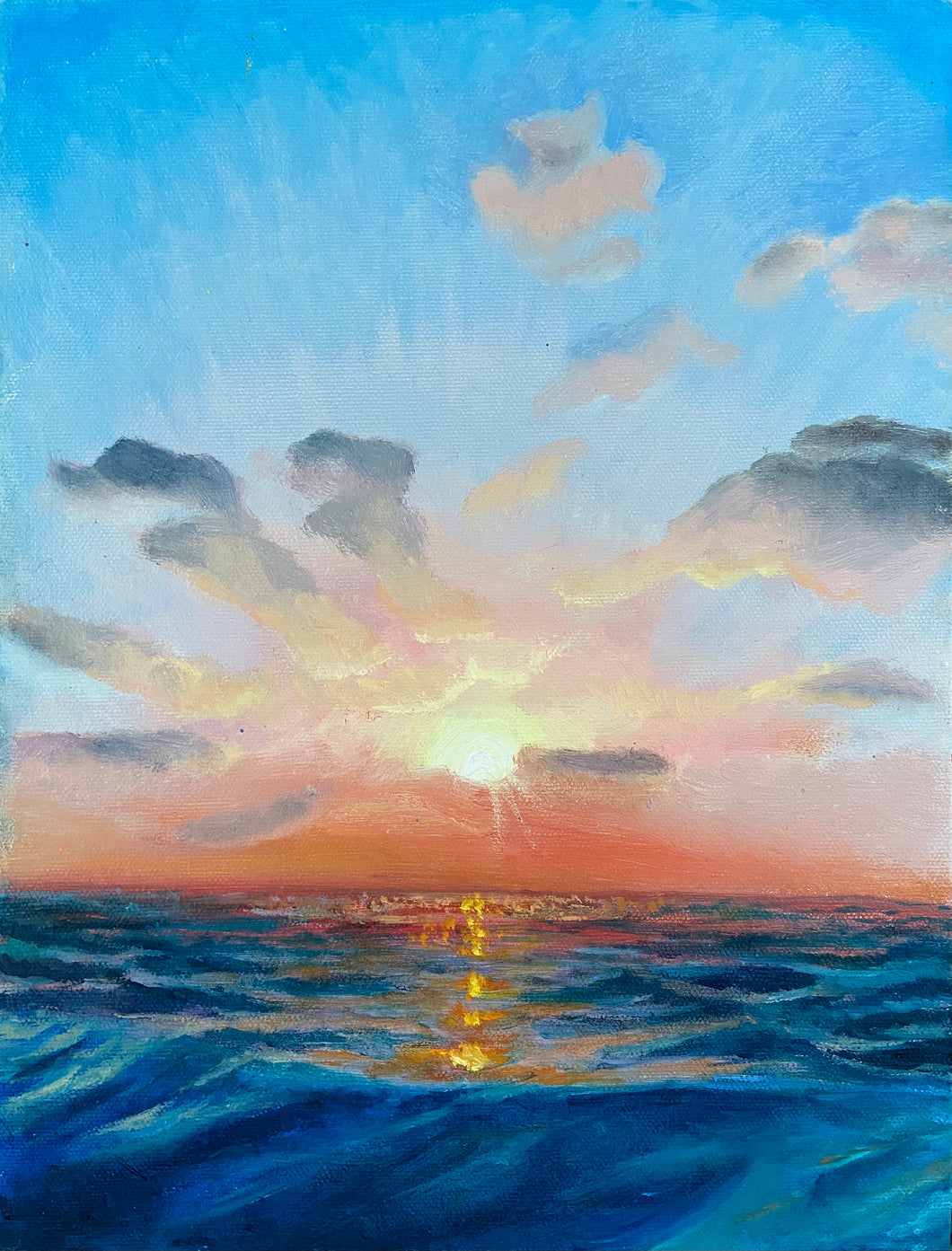 Ocean Sunset by Lucia Rodger