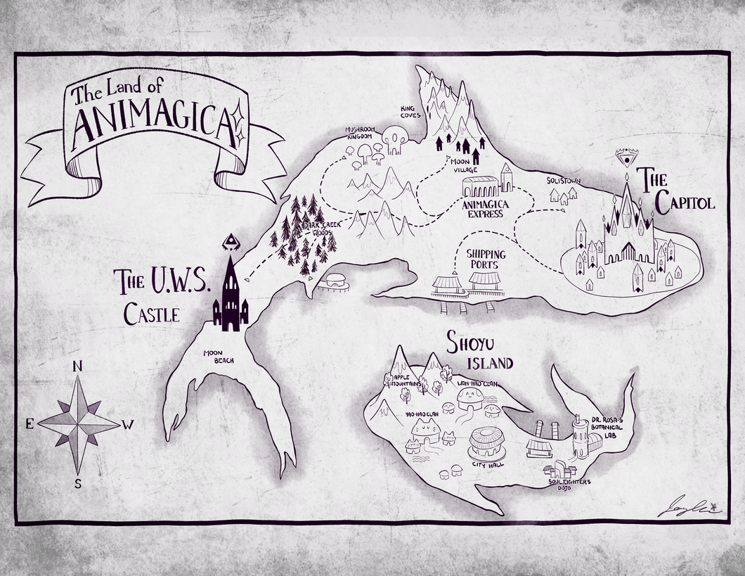 Map of Animagica by Joyce Kim