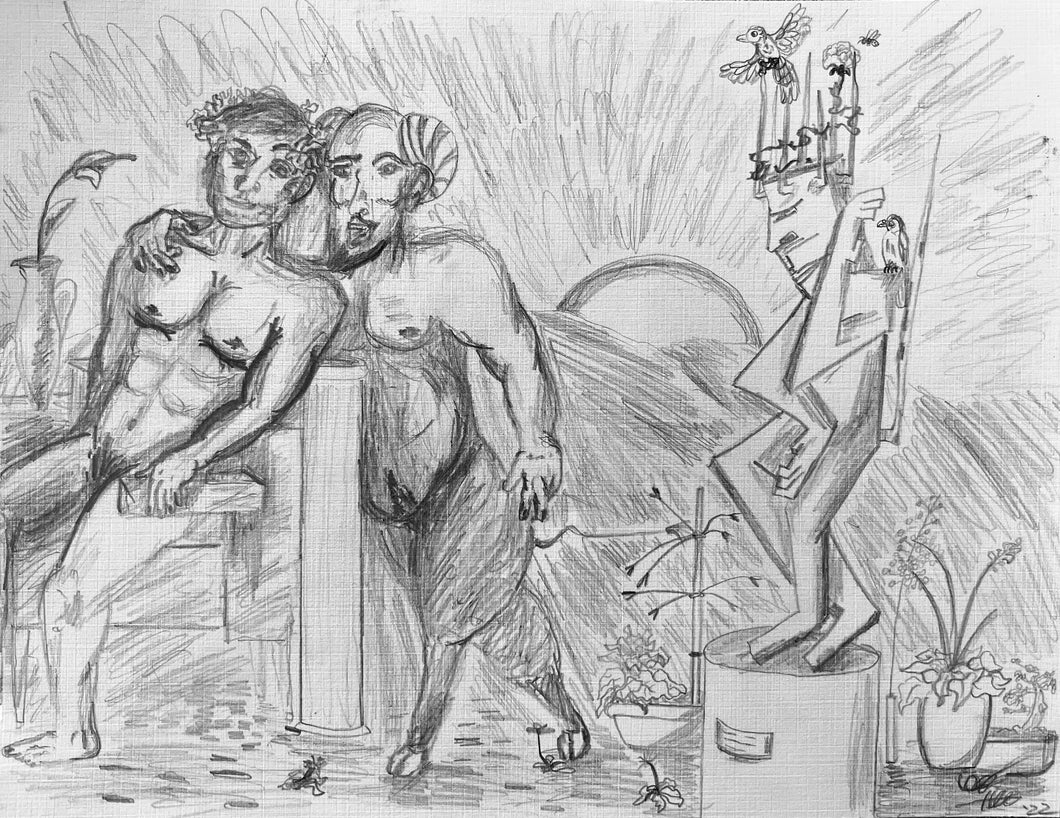 Man and Satyr/The Temptation by CJ Hunt