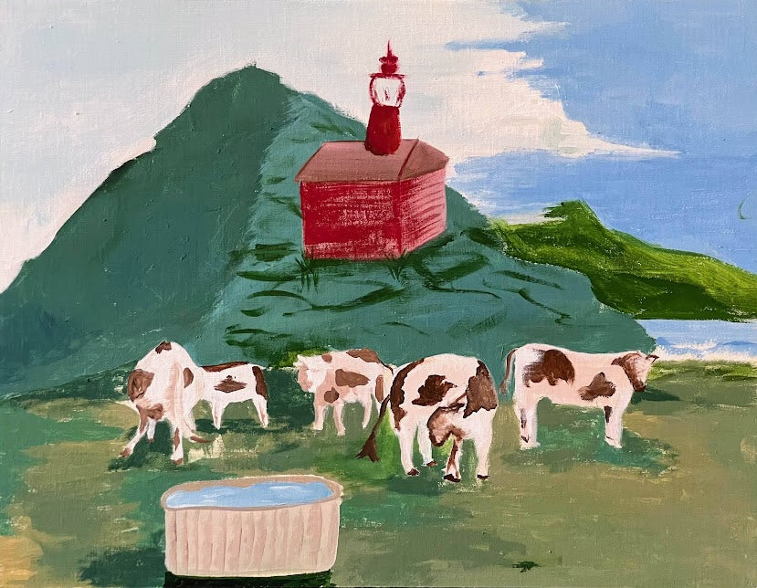 coasting cows by Ruby Bennett