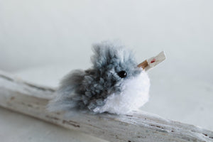 Love Bird (Grey and White) by Alana Gamino