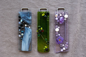 Glass Hangings by Jean Lewellen