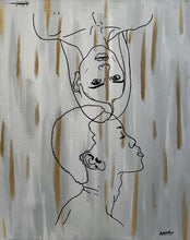 Load image into Gallery viewer, “Golden Masks” (set of 3) by Ailani C. Miramontes
