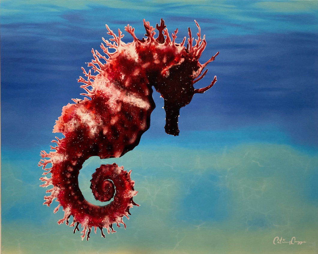 “Seahorse Vibes” by Cat Corazza