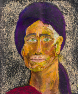 Man in Purple turban  by Katarina Creamer